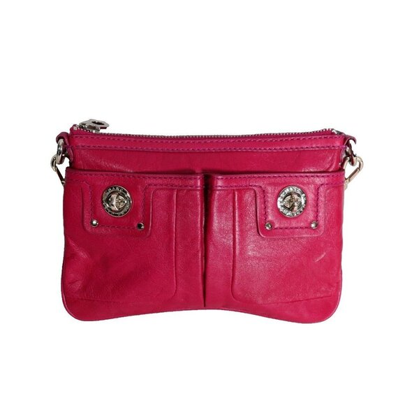 Marc By Marc Jacobs Women's Pink Percy Crossbody Totally Turnlock Leather Bag - Picture 2 of 8